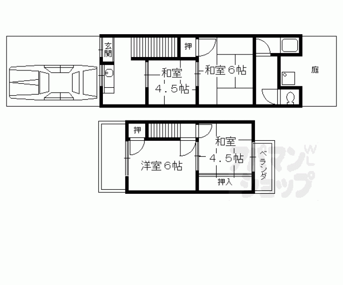 【大宮西山ノ前町リースホーム】間取