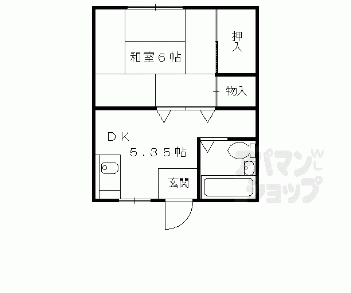 【大野貸家】間取