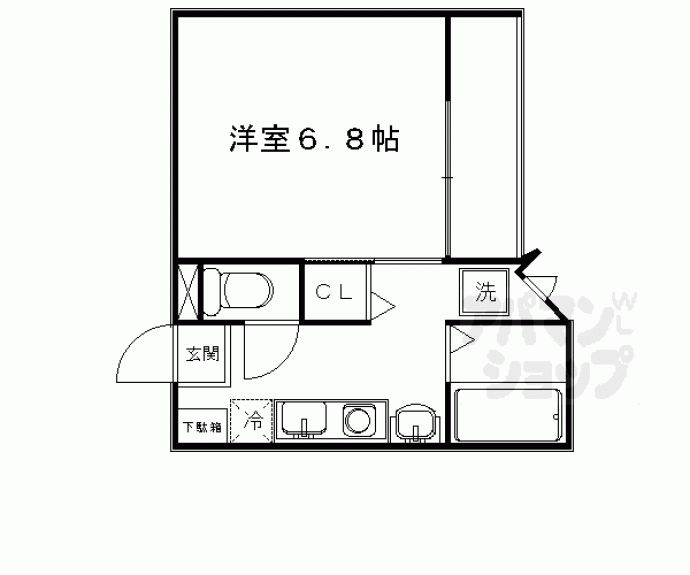 【北大路テンビル】間取