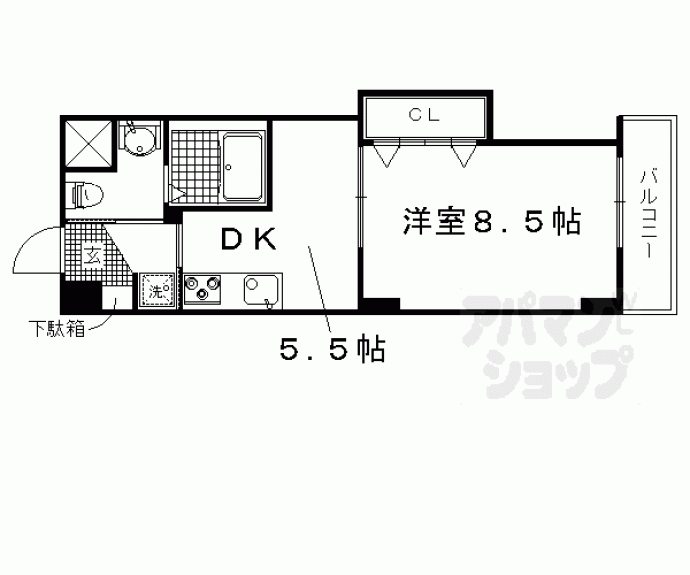 【セラヴィ鞍馬口】間取