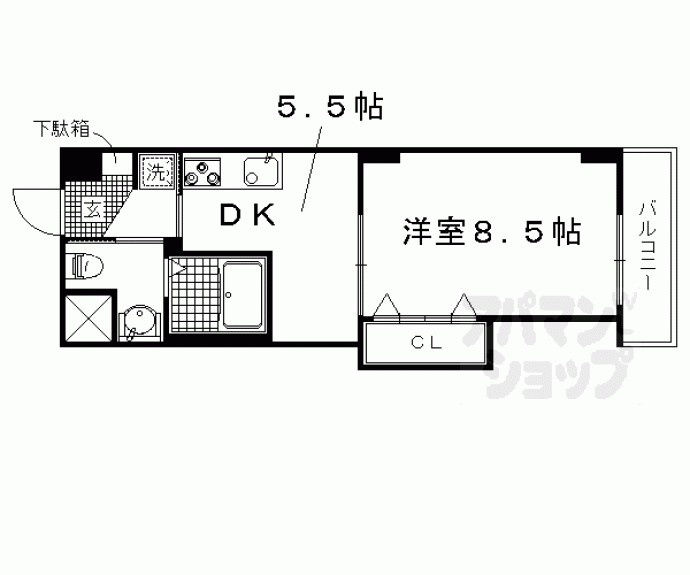 【セラヴィ鞍馬口】間取