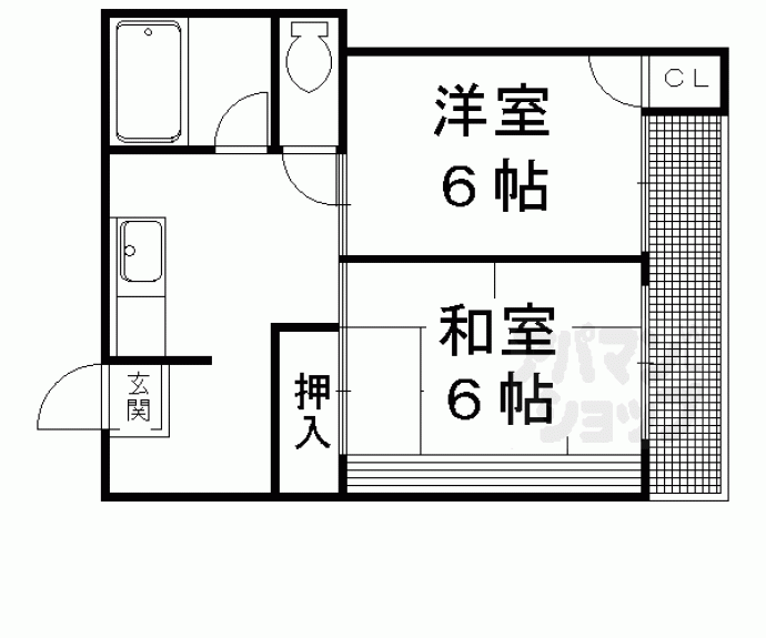 【紫竹ハイム】間取