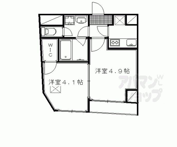 【ウインドベル北大路】間取