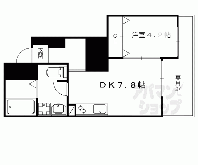 【キャソレット北栗栖】間取