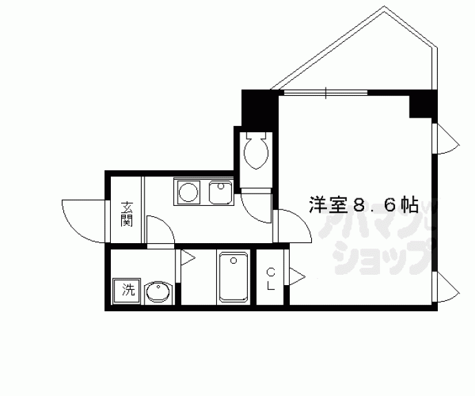 【バウハウス北山】間取