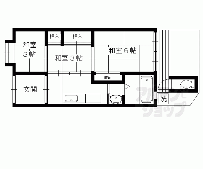 【紫野上門前町京町家】間取