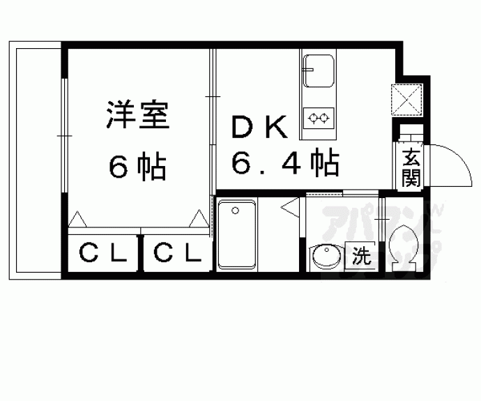 【大北山原谷乾町テナント】間取