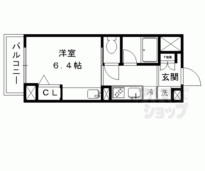 【エバーグリーン御薗橋】間取