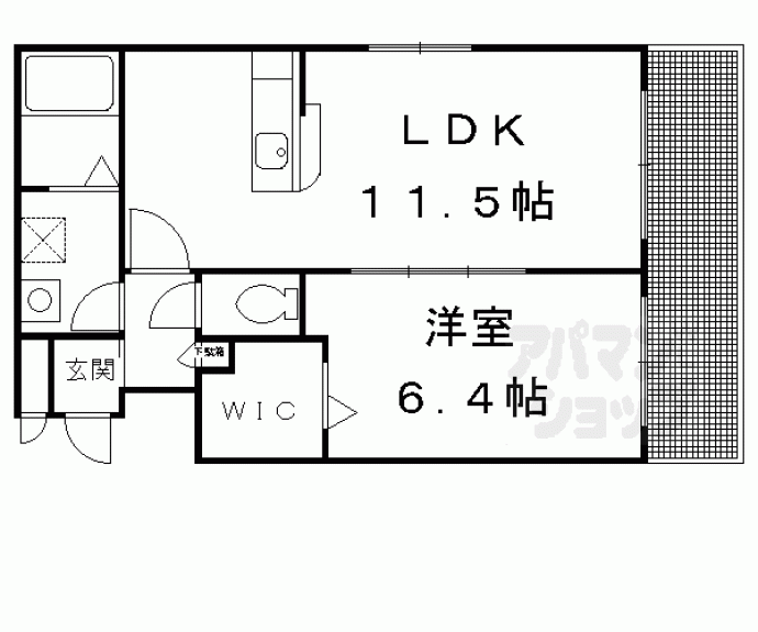 【ラ・クール北山】間取