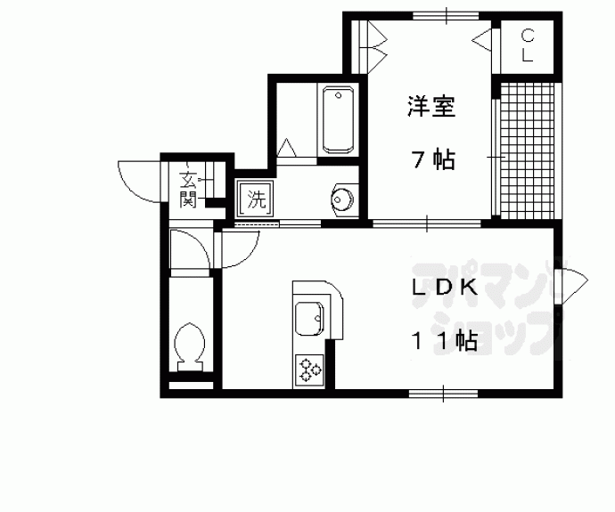 【カルヴァドス北山】間取