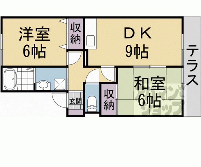 【クレール井ノ口Ｂ棟】間取