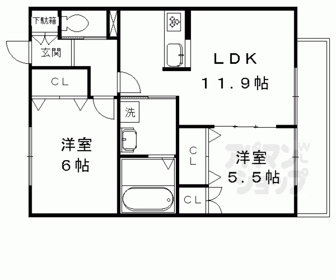 【メゾン・ド・バドウ北館】間取