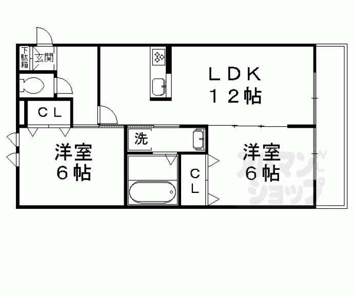 【メゾン・ド・バドウ北館】間取