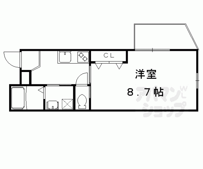 【ＣＲＯＳＳ北大路】間取