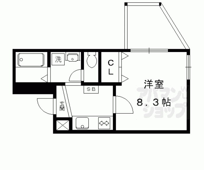 【ＣＲＯＳＳ北大路】間取