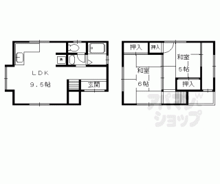 【紫野上野町２２－２貸家】