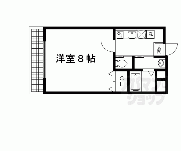 【フラッティ御薗橋西】間取