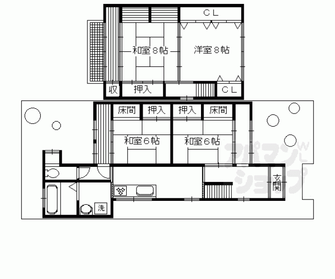 【小山西大野町京町家】間取