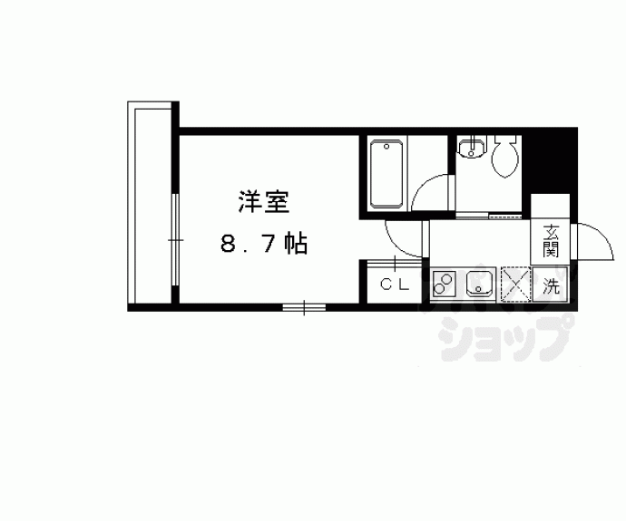 【シエルコート紫野Ⅱ】間取