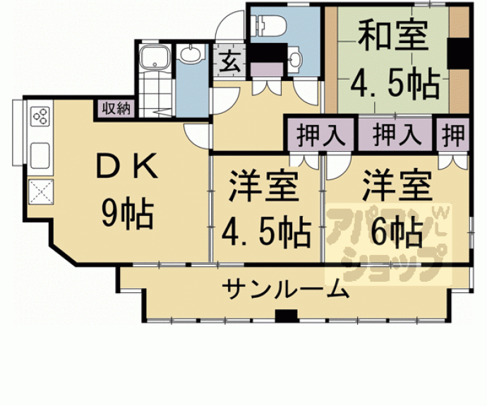 【ホワイトハイツ】間取