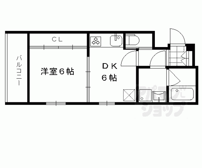 【紫竹大門町マンション】間取