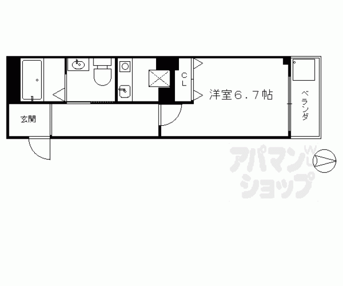 【ＧＲＡＮＤ　ＦＩＲＳＴ鞍馬口】間取