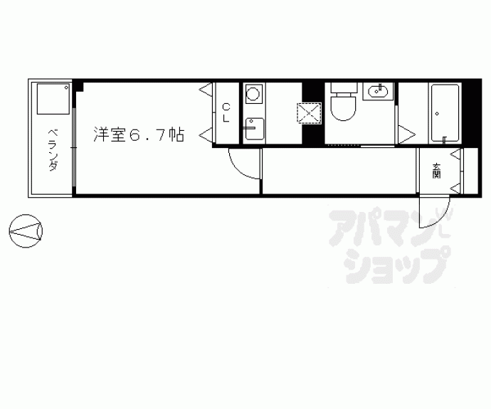 【ＧＲＡＮＤ　ＦＩＲＳＴ鞍馬口】間取