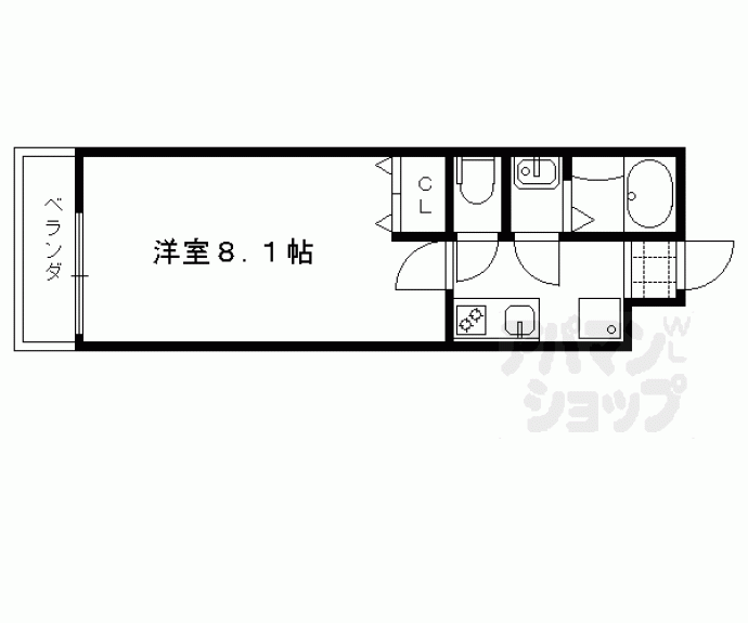 【フラッティ大徳寺南】間取