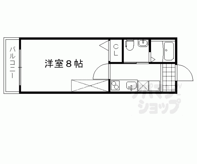 【ＭＥＳＡ　ＶＥＲＤＥ　紫竹】間取