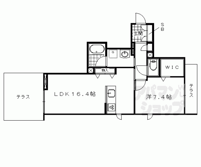 【プレサント牛若】間取