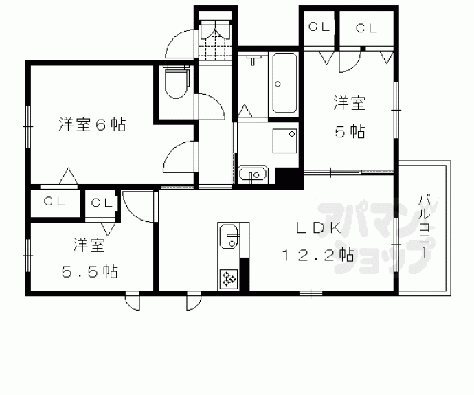 【シャーメゾン北山】間取