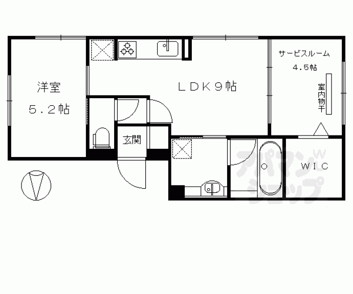 【セジュール西賀茂】間取