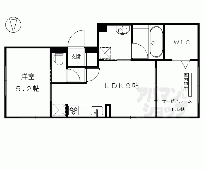 【セジュール西賀茂】間取