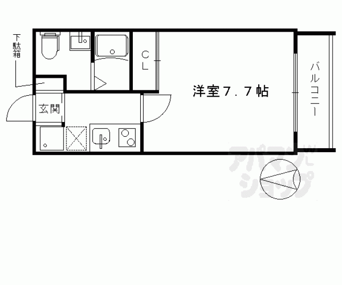 【ｃａｓａ北烏丸】間取