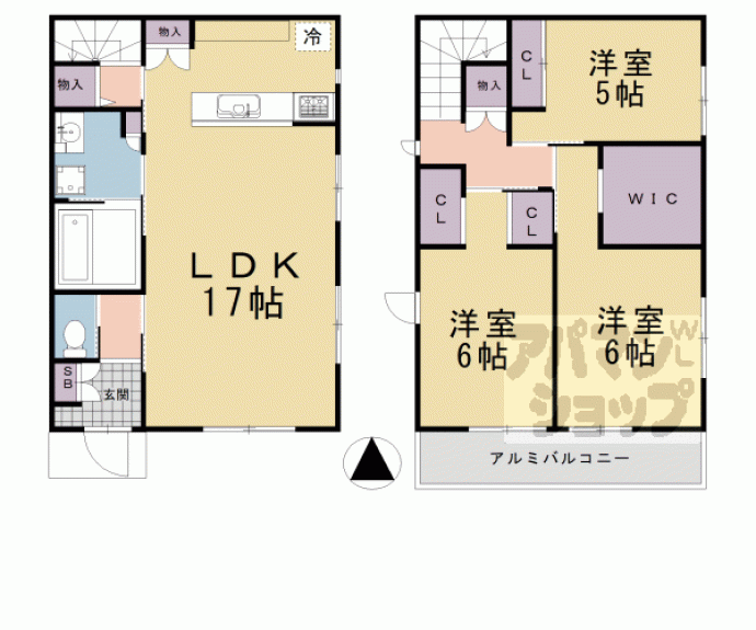 【（新築）北区紫竹上本町戸建】間取