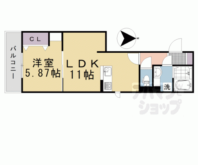 【ブランドール椿原】間取