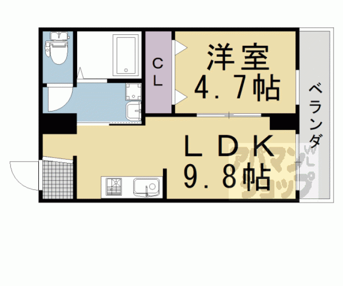 【Ｐｒｅｖｉｏｕｓ　Ｆｉｅｌｄ　烏丸紫明】間取