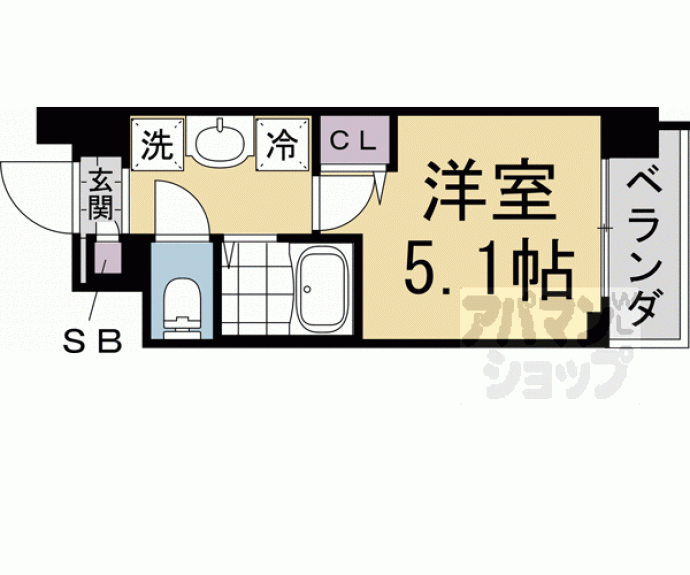 【キャンパスヴィレッジ京都衣笠】間取