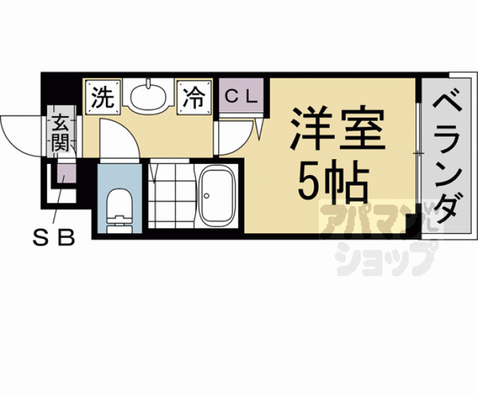 【キャンパスヴィレッジ京都衣笠】間取