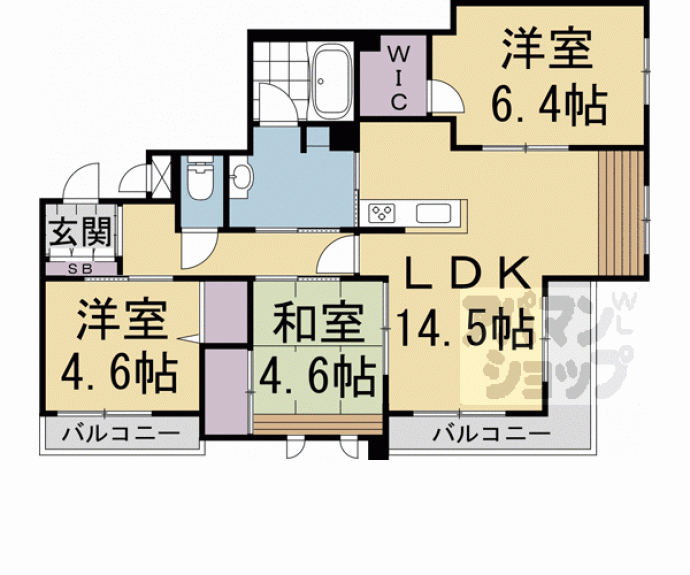 【オレア北山】間取