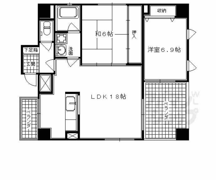 【オーキッド山下】間取