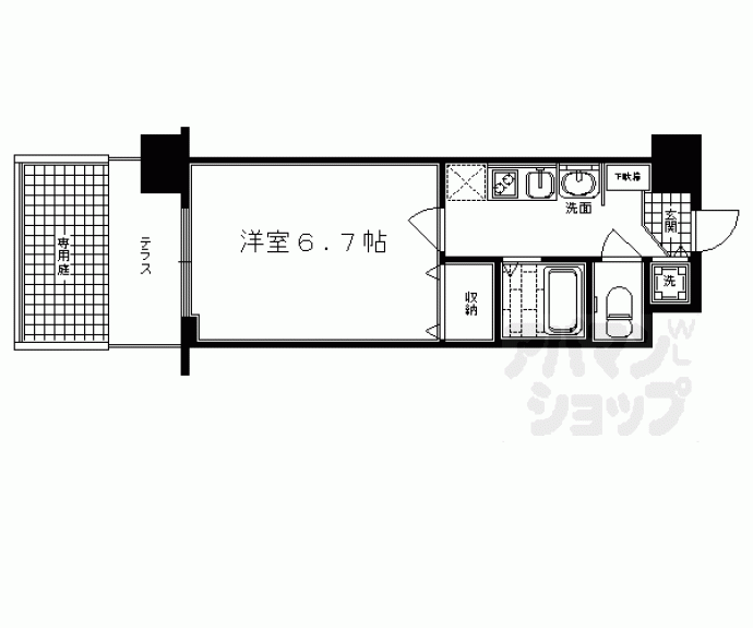 【プレサンス京都三条響洛】間取