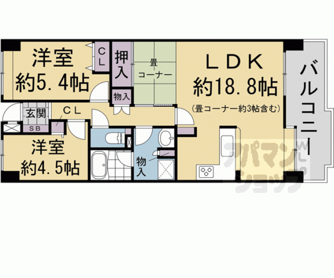 【宇治黄檗パークホームズ】間取