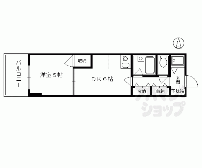 【ライオンズマンション聚楽二条】間取