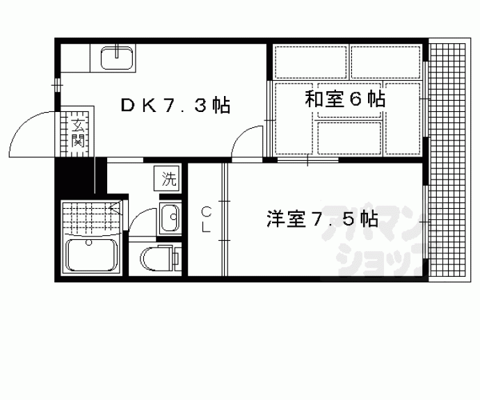 【高野ロイヤルハイツ】間取