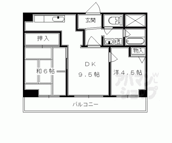 【第３３長栄今小路メリーハイツ】間取