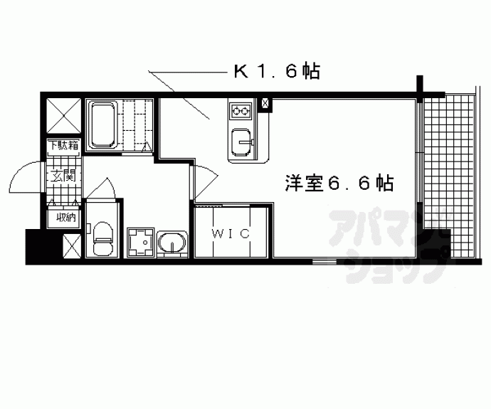 【アスヴェル京都烏丸五条】間取