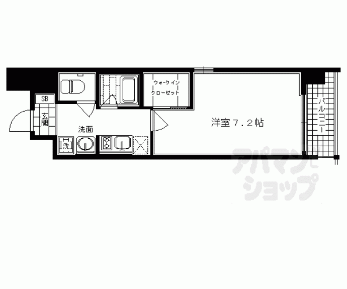 【アスヴェル京都烏丸五条】間取