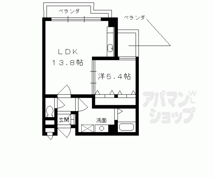 【川端マンション】間取