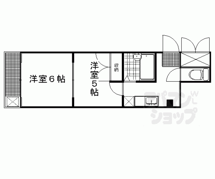 【テイクフォー西陣】間取